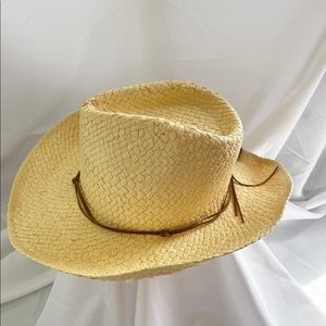 Yellow Straw Western Hat